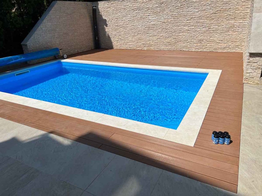 WPC Decking Milk Brown - bazen Remete Zagreb 2