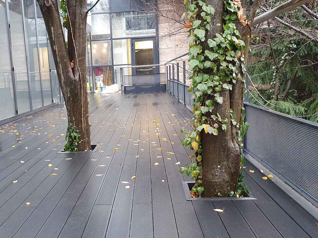 WPC Decking Select Anthracite Brigada Office Kaptol centar Zagreb