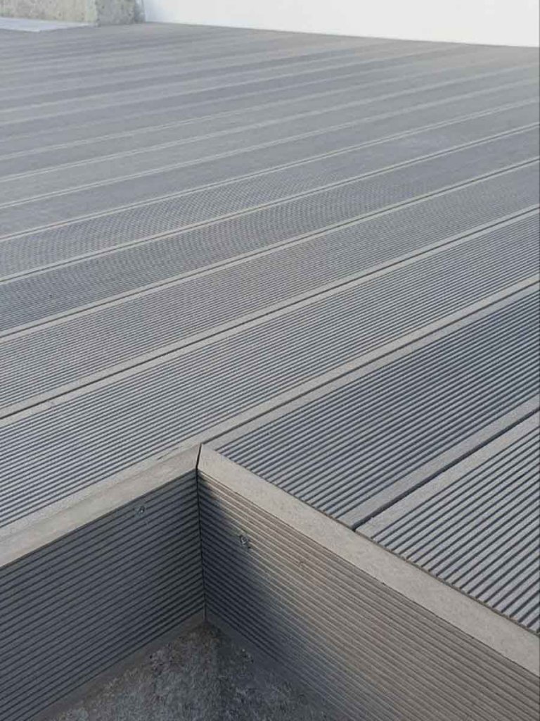 WPC Decking Select Grey - bazen Remete Zagreb detalj zatvaranje cela