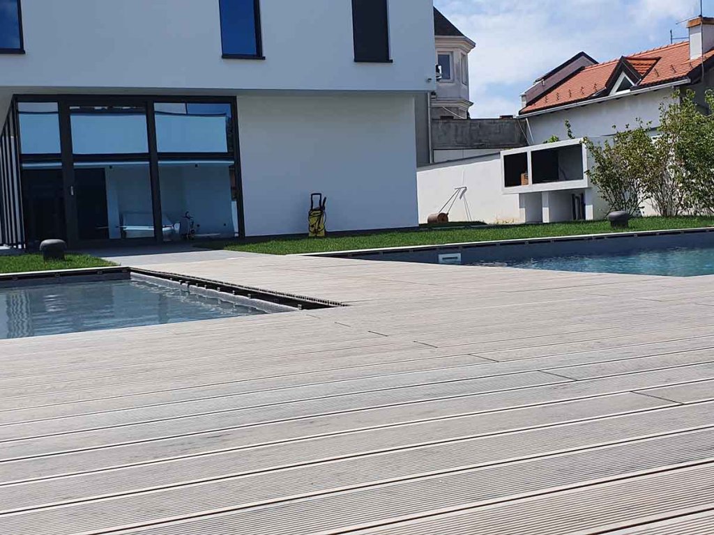 WPC Decking Select Grey - bazen Varazdin