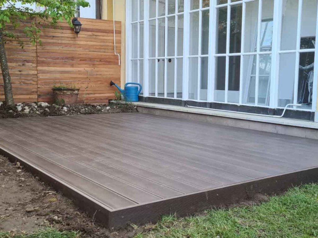 WPC Decking Solid Wenge - montaza na zemljanu podlogu Samobor 2