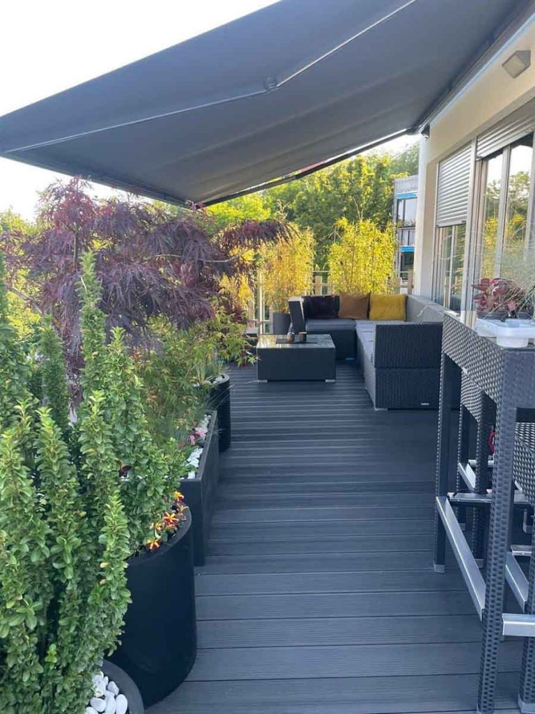WPC Decking Standard Anthracite - terasa stambeni objekt Zagreb