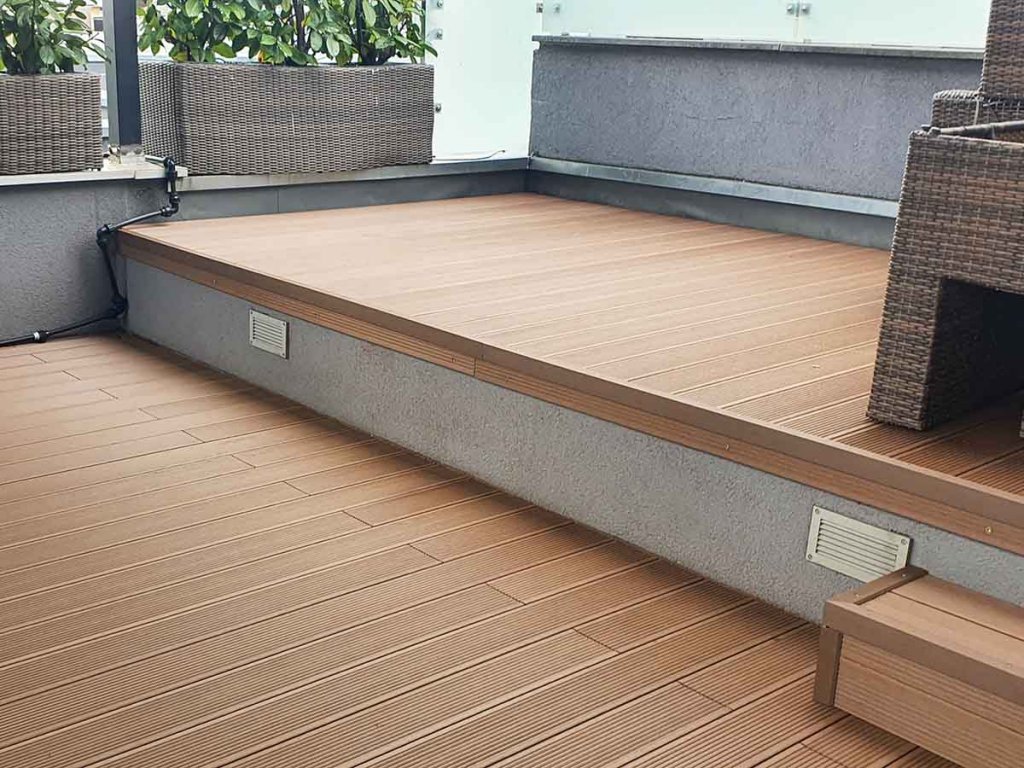 WPC Decking Standard Dark Brown - terasa stambena zgrada Zagreb 2